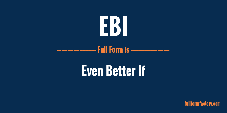 ebi meaning homework