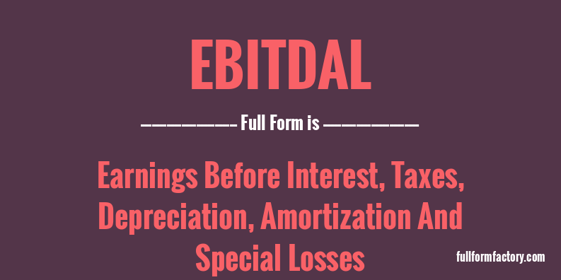 ebitdal-full-form