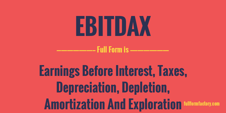 ebitdax-full-form