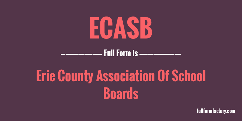 ecasb-full-form