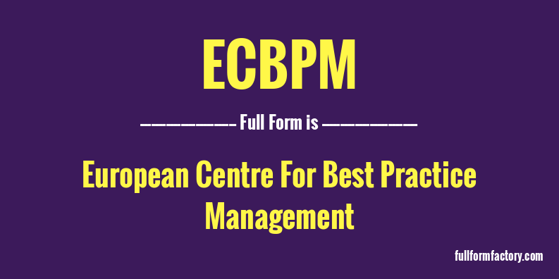 ecbpm-full-form