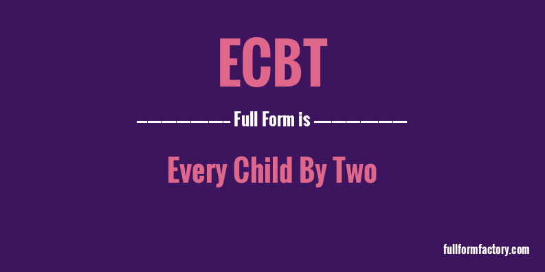 ecbt-full-form