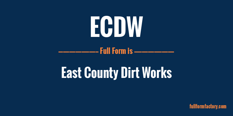 ecdw-full-form