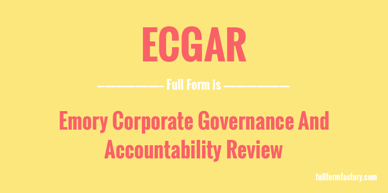 ecgar-full-form