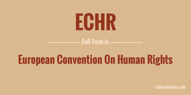 echr-full-form