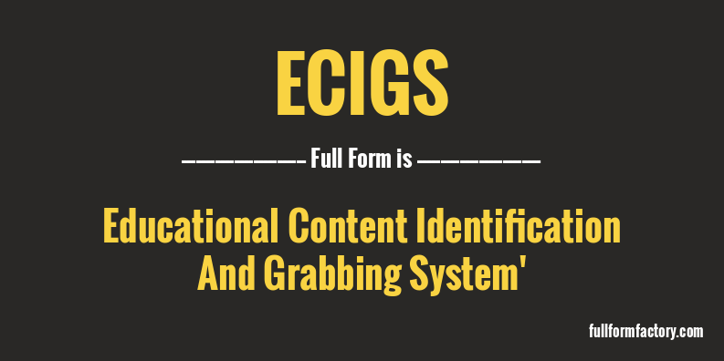 ecigs-full-form