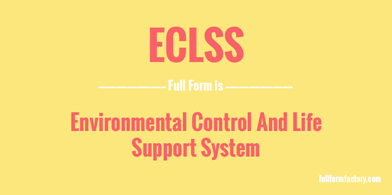 eclss-full-form