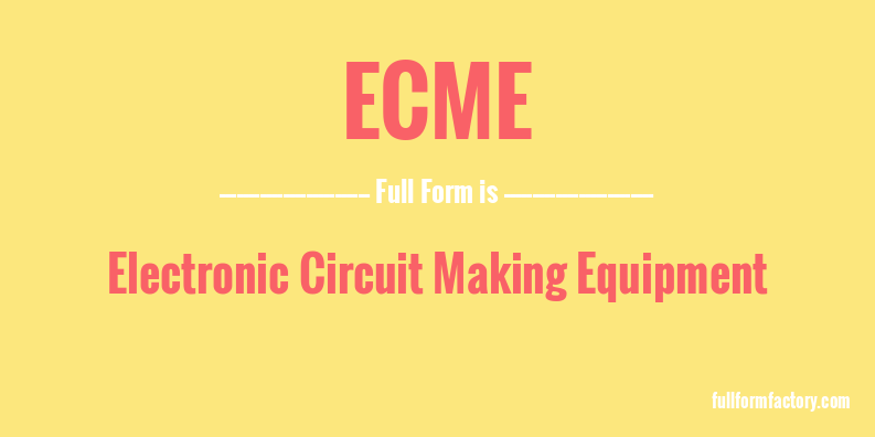 ecme-full-form