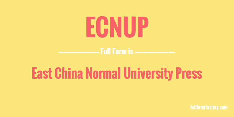 ecnup-full-form