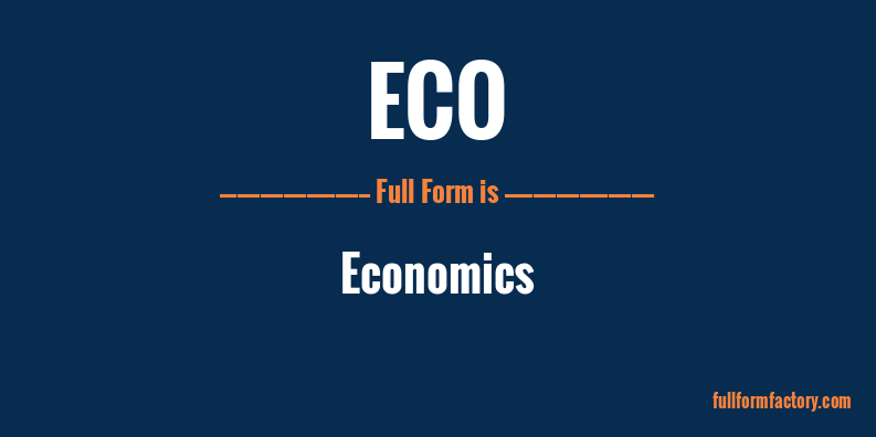 eco-full-form