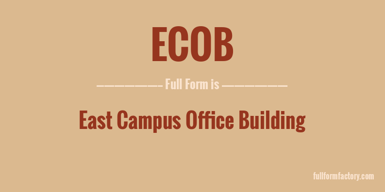 ecob-full-form