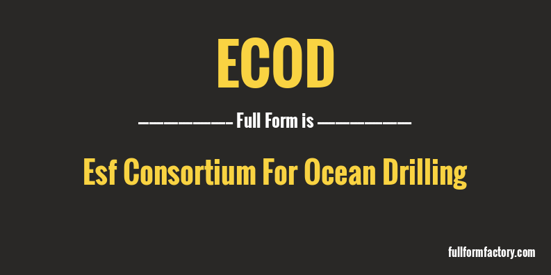 ecod-full-form
