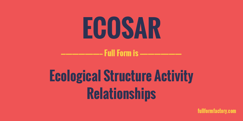 ecosar-full-form
