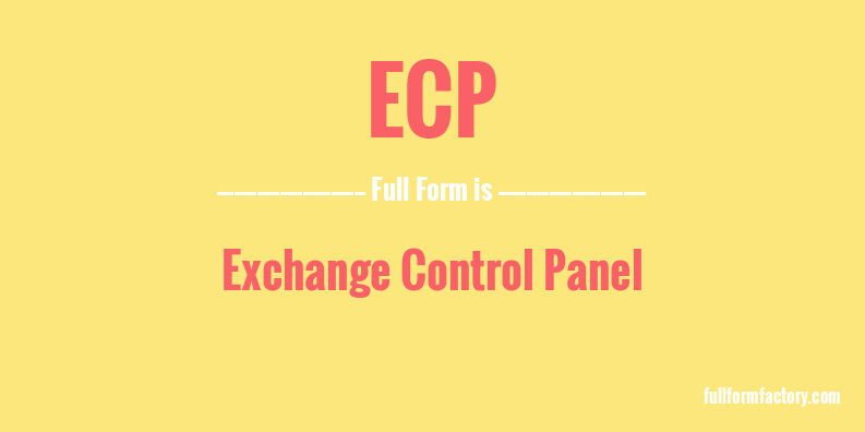 ecp-full-form