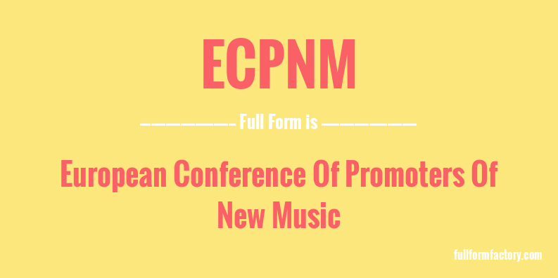 ecpnm-full-form