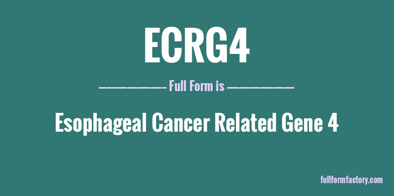 ecrg4-full-form