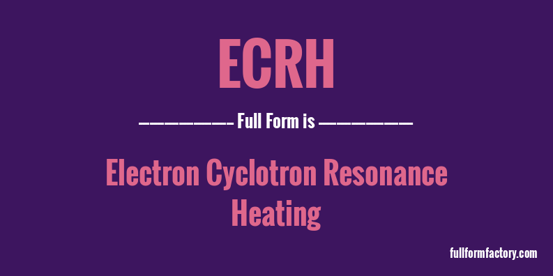 ecrh-full-form