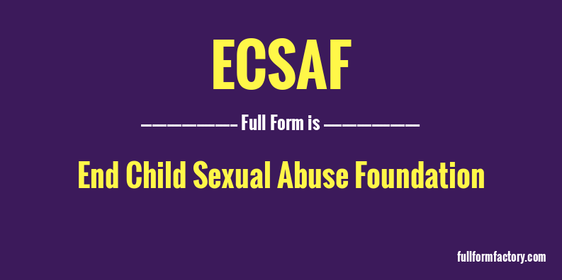 ecsaf-full-form