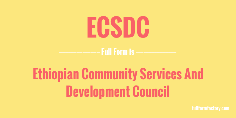 ecsdc-full-form