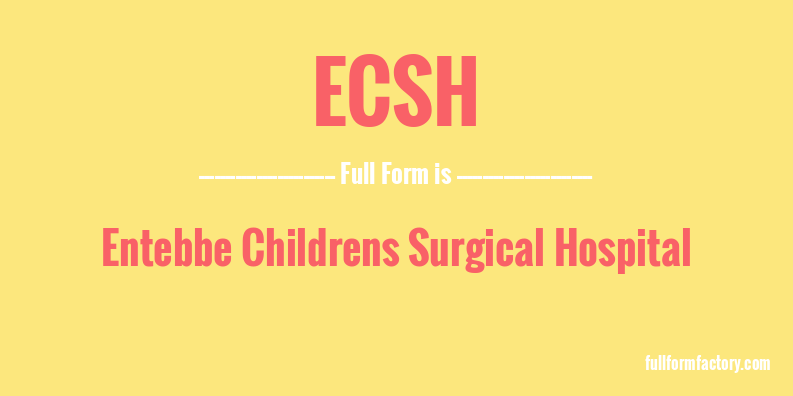 ecsh-full-form