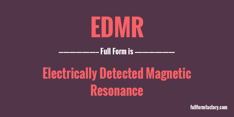 edmr-full-form