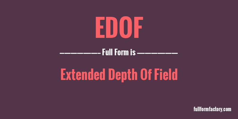 edof-full-form
