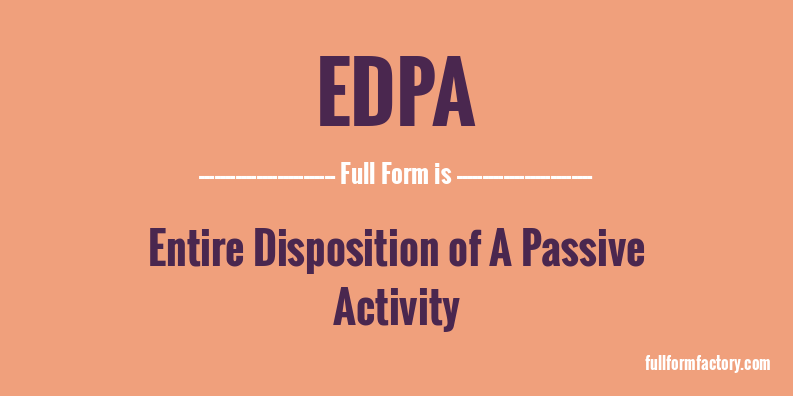 edpa-full-form