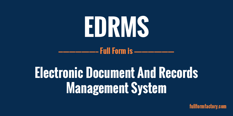 edrms-full-form