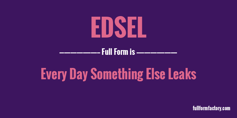 edsel-full-form