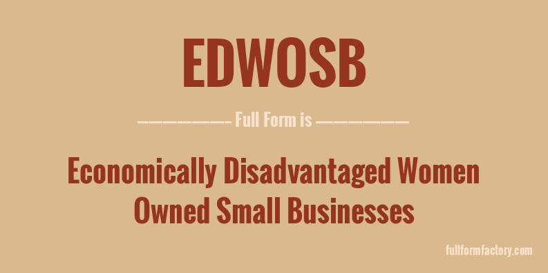 edwosb-full-form