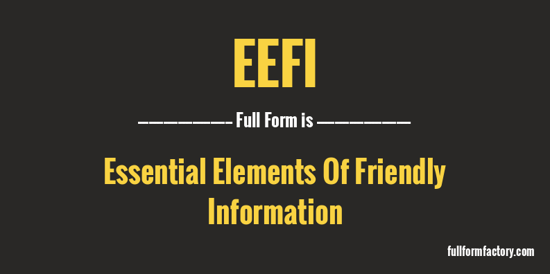 eefi-full-form