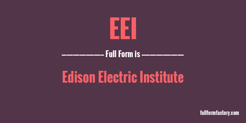 eei-full-form