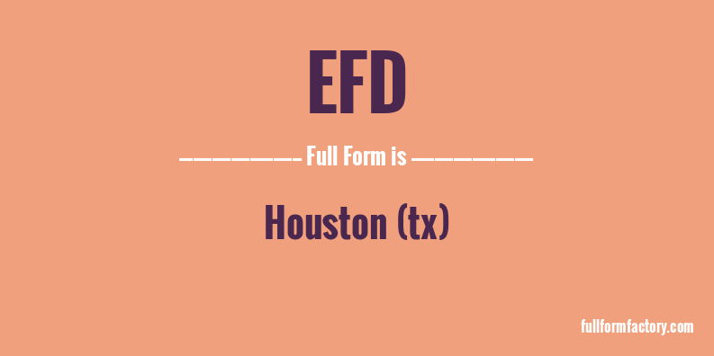 efd-full-form