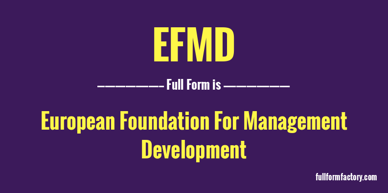 efmd-full-form