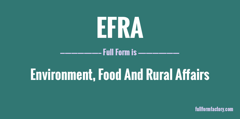 efra-full-form