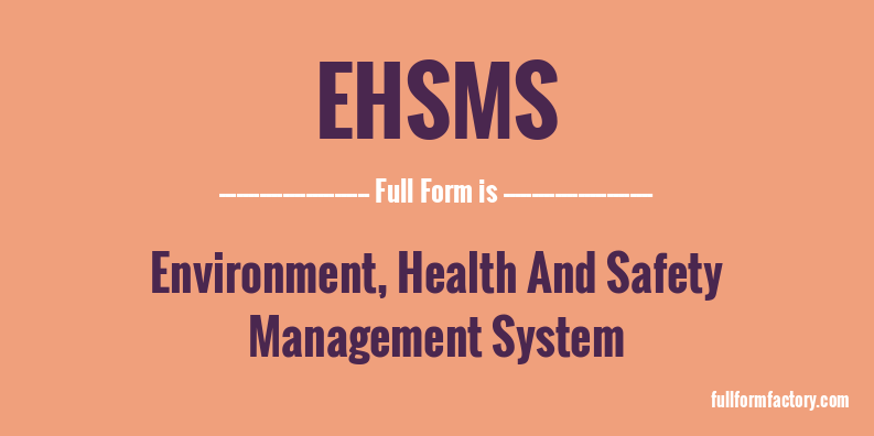 ehsms-full-form
