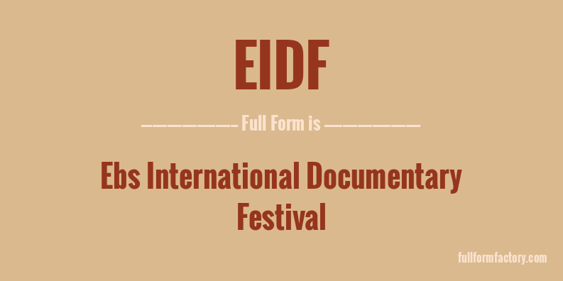 eidf-full-form
