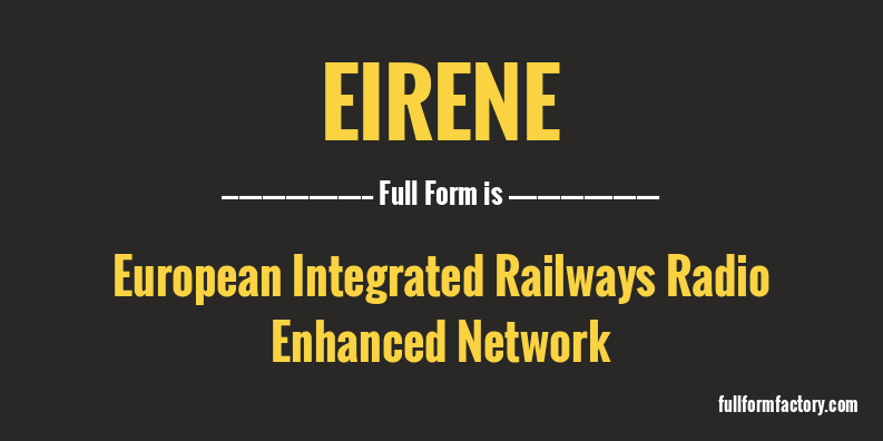 eirene-full-form
