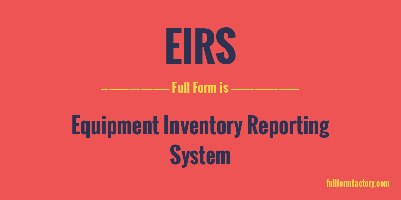 eirs-full-form