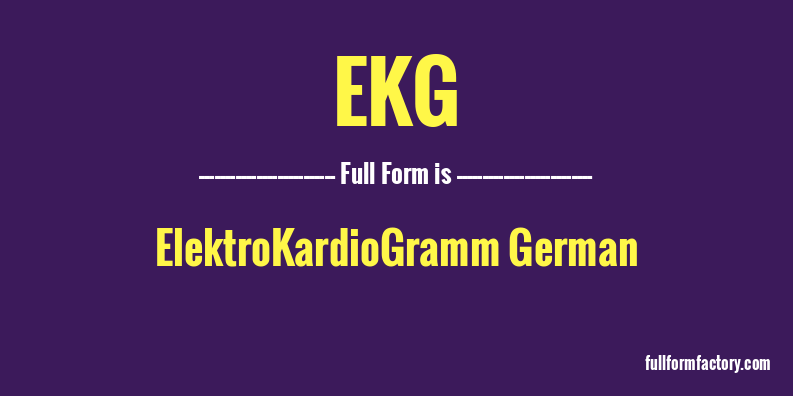 ekg-full-form