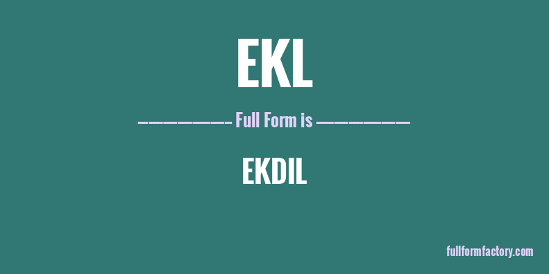 ekl-full-form