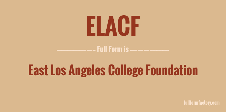 elacf-full-form