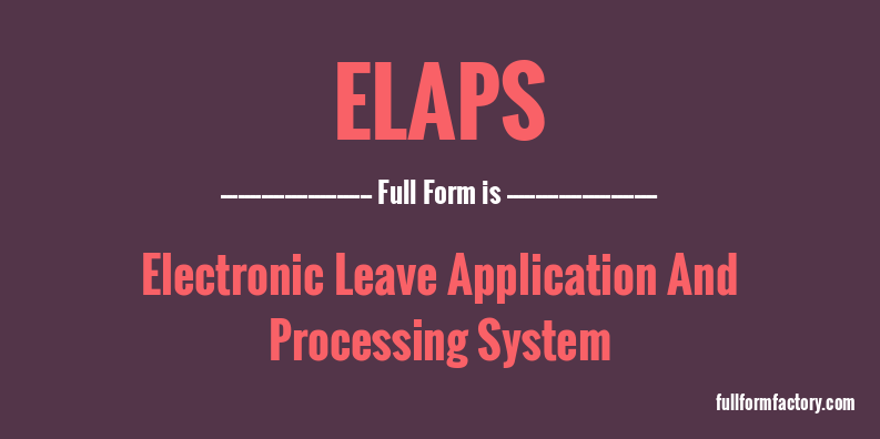 elaps-full-form