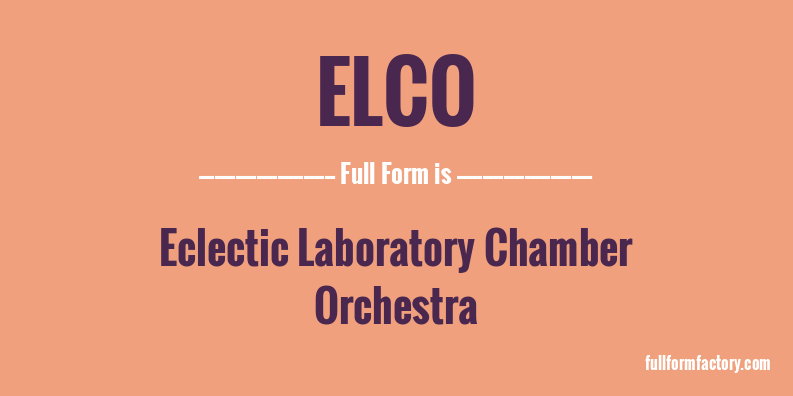 elco-full-form