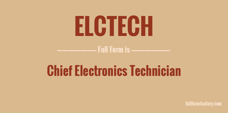 elctech-full-form