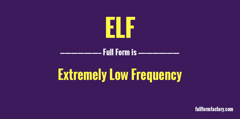 elf-full-form