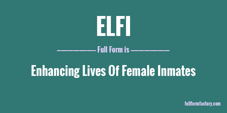 elfi-full-form
