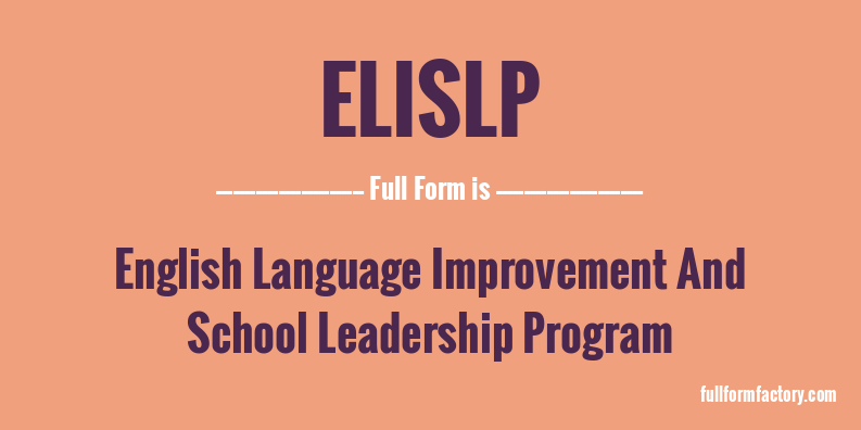 elislp-full-form