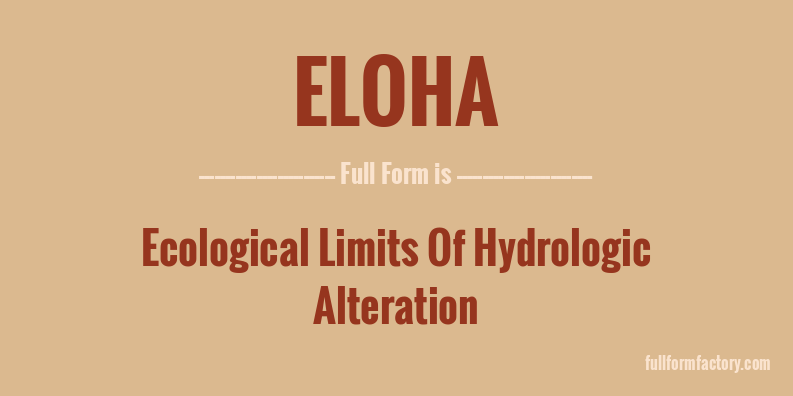 eloha-full-form