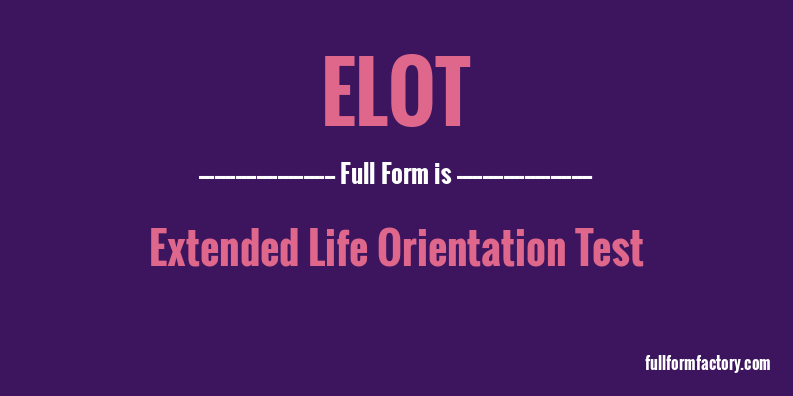 elot-full-form